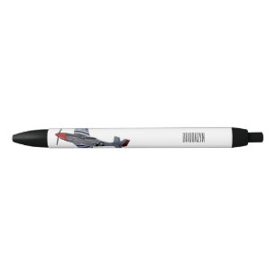 Stylo Noir Illustration d'un avion de chasse-bombardier
