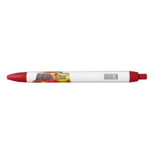 Stylo Noir Illustration d'un camion de nourriture pour chien