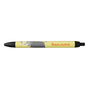 Stylo Noir Illustration d'un mammouth laineux mou