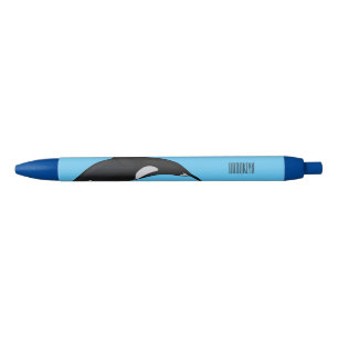 Stylo Noir Illustration d'une baleine tueuse