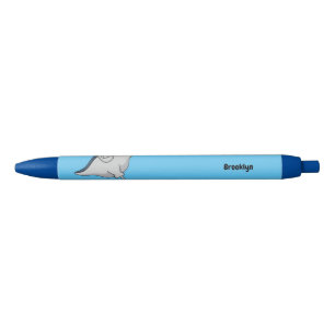 Stylo Noir Illustration d'une caricature de poisson stingray