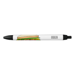Stylo Noir Illustration Sandwich