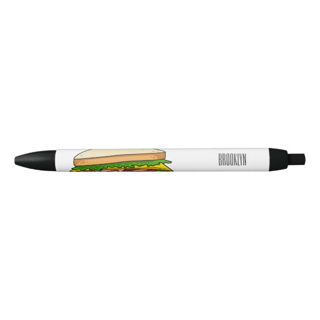 Stylo Noir Illustration Sandwich (Devant)