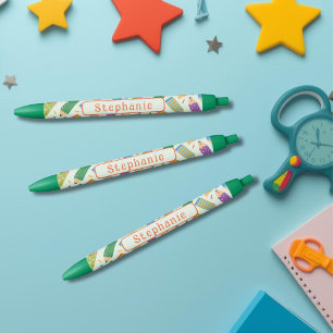 Stylo Noir Impression de crayon personnalisable mignonne