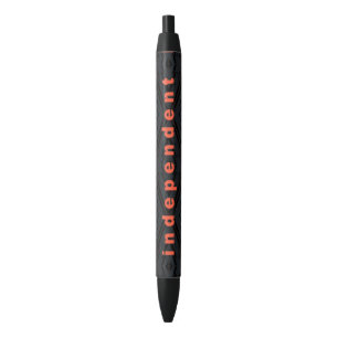 Stylo Noir Indépendant et fier !