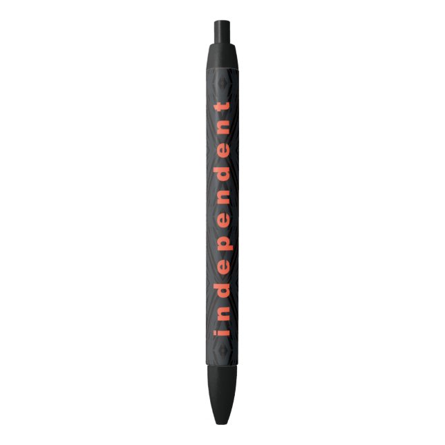 Stylo Noir Indépendant et fier ! (devant Vertical)