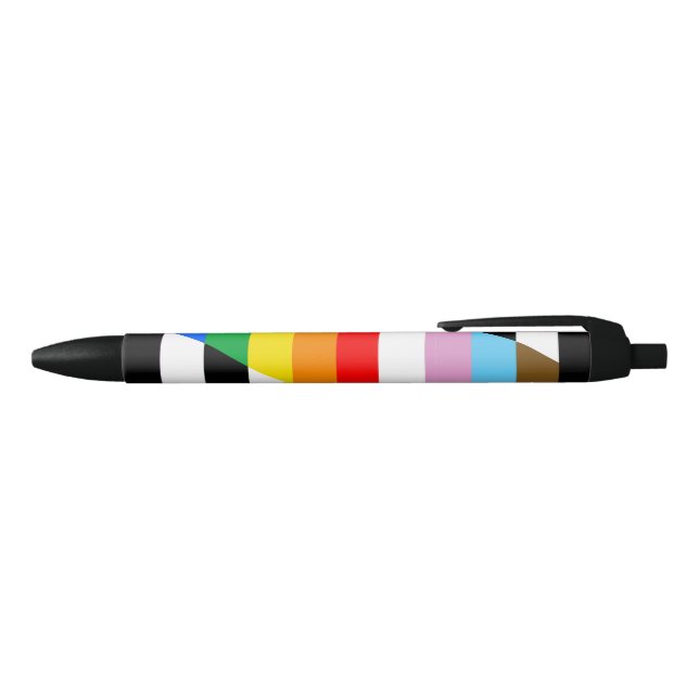 Stylo Noir Indicateur Ally Progress Pride (Haut)