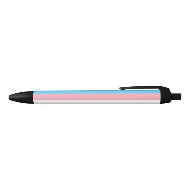 Stylo Noir Indicateur de la fierté transgenre (Haut)