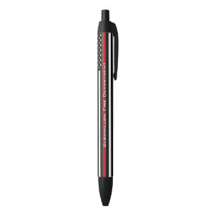 Stylo Noir Indicateur de ligne rouge mince personnalisé