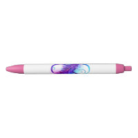 Infini avec plume violette