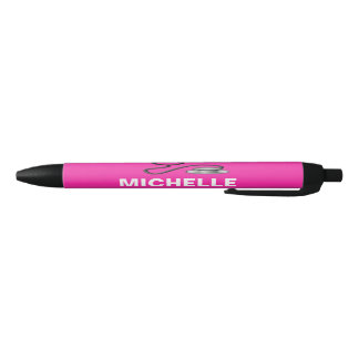 Stylo Noir Infirmière ajoutez votre nom
