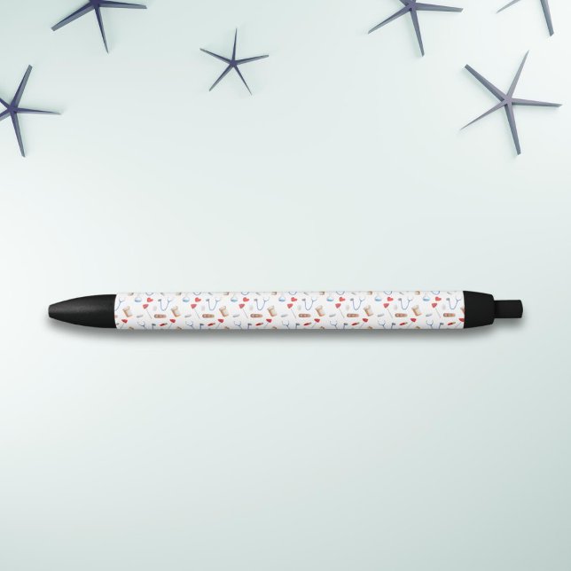 Stylo Noir Infirmière - Matériel Médicale (Créateur téléchargé)