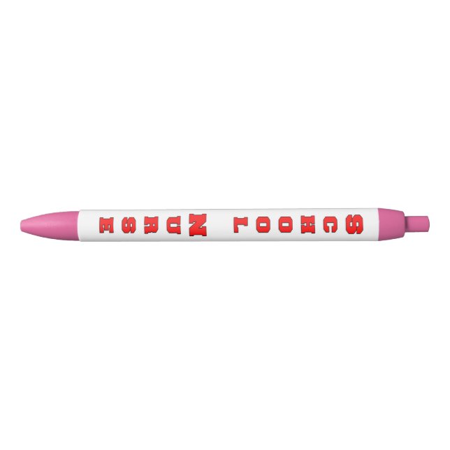 Stylo Noir Infirmière scolaire (Devant)