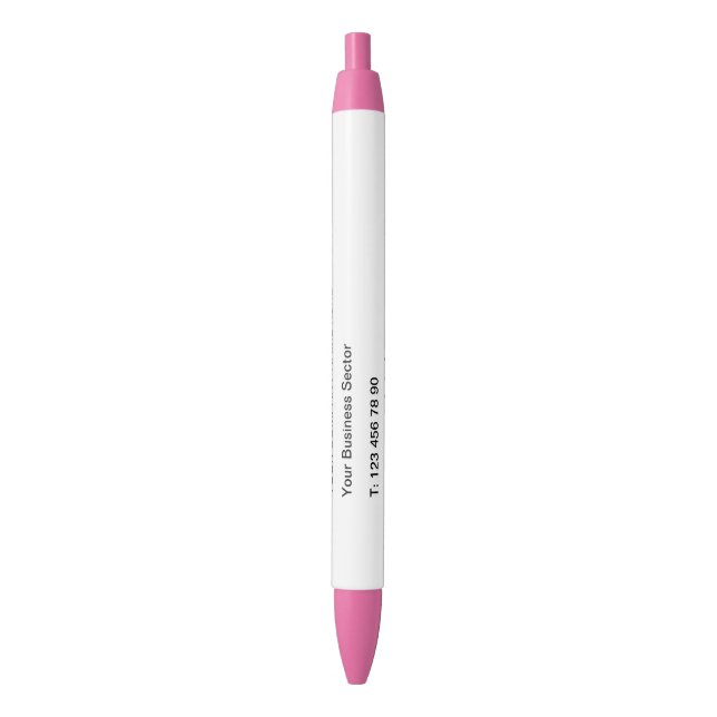 Stylo Noir Informations commerciales personnalisées Votre sty (devant Vertical)