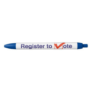 Stylo Noir Inscrivez-Vous Au Vote 2026