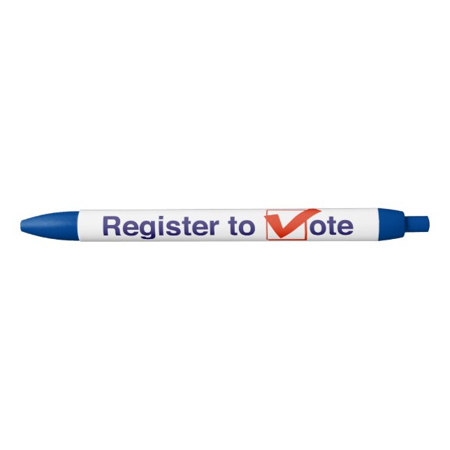 Stylo Noir Inscrivez-Vous Au Vote 2026 (Devant)