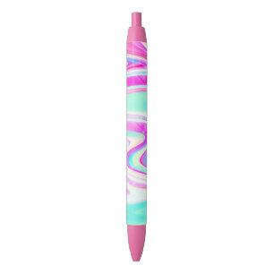 Stylo Noir Iridescente Holographique Liquide Swirl
