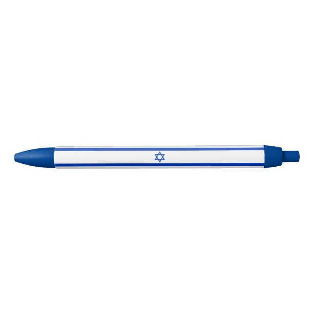 Stylo Noir Israël drapeau patriotique moderne (Devant)