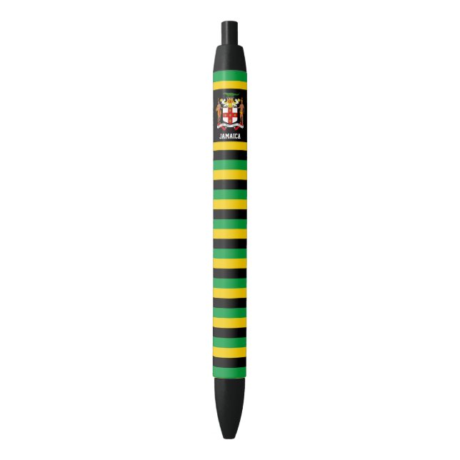 Stylo Noir Jamaïque Drapeau mignon Patriotique (devant Vertical)