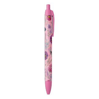 Stylo Noir Jardin Florissant Fantaisiste
