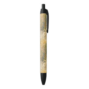 Stylo Noir Jaune Vert Brun Arbres  