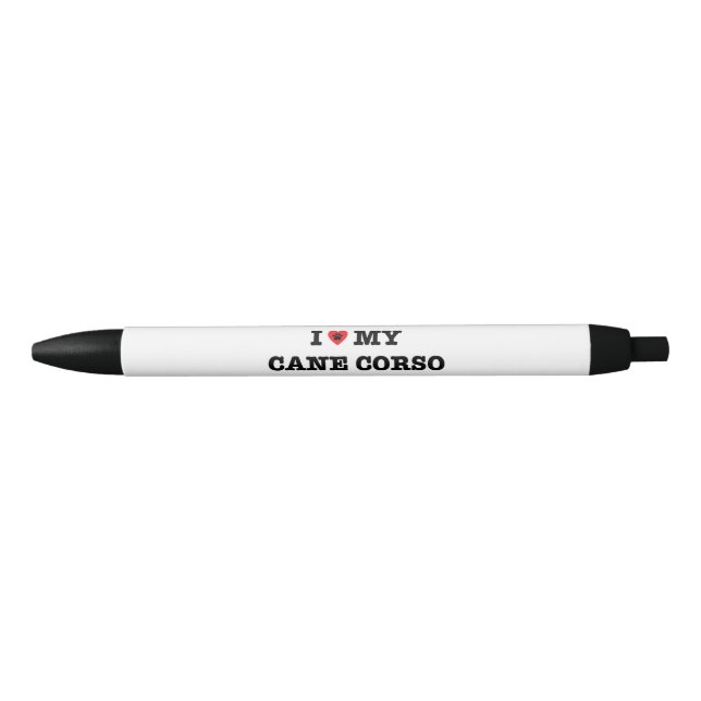 Stylo Noir J'Coeur mon Corso de canne (Devant)