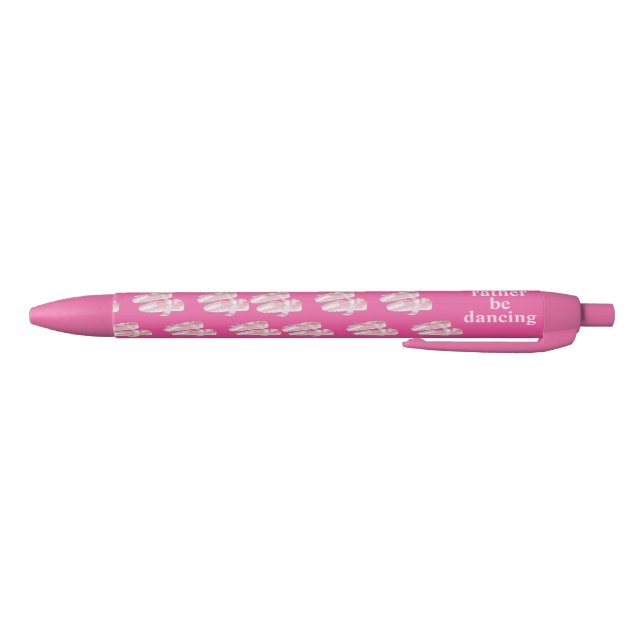 Stylo Noir Je danserais plutôt les chaussures roses de (Bas)