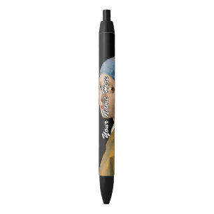 Stylo Noir Johannes Vermeer - Fille avec une oreille perle