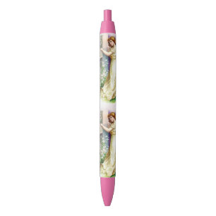 Stylo Noir Joli Ange Et Croix