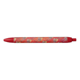Stylo Noir Joli Noël Camel En Rouge