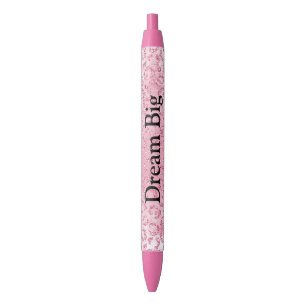 Stylo Noir Jolie fille sucre Parties scintillant rose léopard