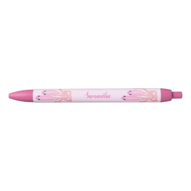 Stylo Noir Jolies chaussures de ballet Pointe Pink Kawaii per (Devant)
