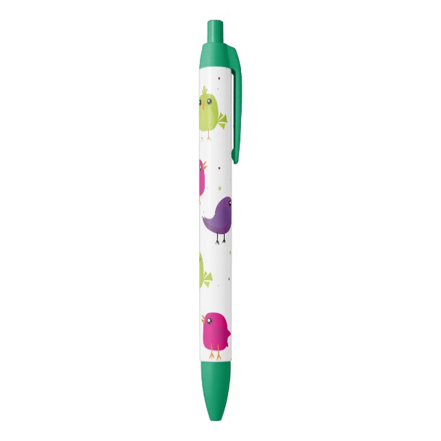 Stylo Noir Jolis oiseaux (Bas (Vertical))