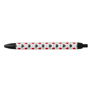 Stylo Noir Jouer des symboles de cartes