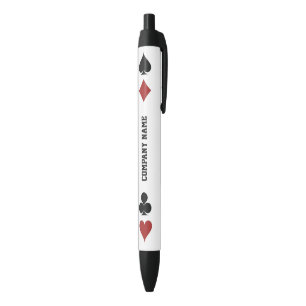 Stylo Noir Jouer des symboles de cartes