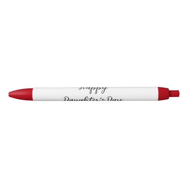 Stylo Noir Joyeux jour de filles si.ple minimum ajouter le no (Devant)