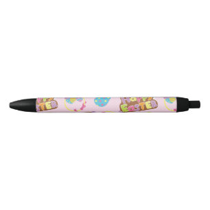 Stylo Noir Joyeux Motif de Pâques, Fêtes de Pâques