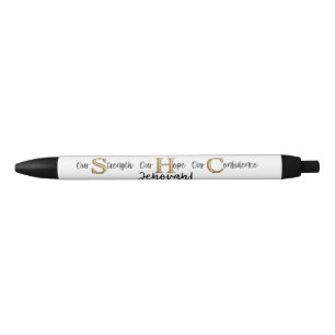 Stylo Noir JW Pen - Notre Force Espère Confiance Jehovah!