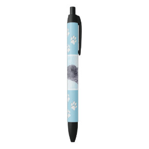 Stylo Noir Kerry Blue Terrier peinture mignonne Chien d'origi