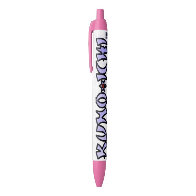 Stylo Noir KUNOICHI* "stylo rose d'équilibre" (à l'encre (Haut (Vertical))