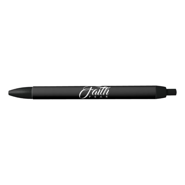 Stylo Noir La foi au-dessus de la peur Noire (Devant)