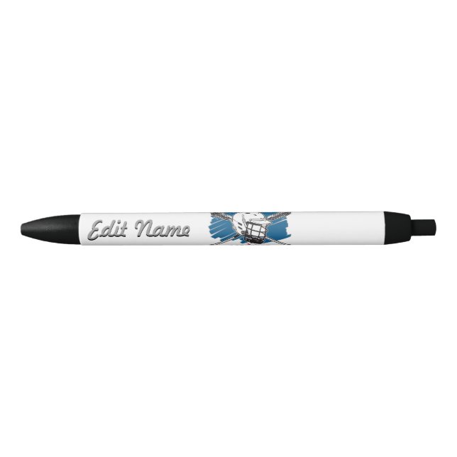 Stylo Noir La meilleure lacrosse (Devant)