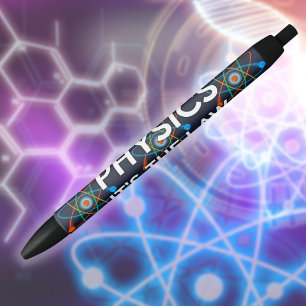 Stylo Noir LA PHYSIQUE C'EST LA LOI Citation scientifique drô
