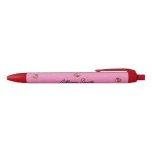 Stylo Noir Ladybug rose mou
