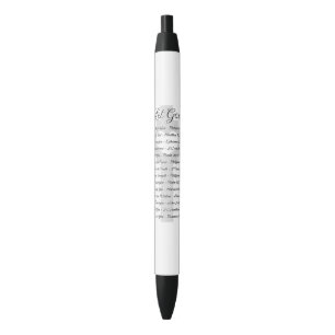 Stylo Noir Laissez l'inspiration des Écritures divines