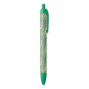 Stylo Noir Lama d'aquarelle et motif de Catus