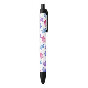 Stylo Noir L'anniversaire des enfants mignons de nounours,
