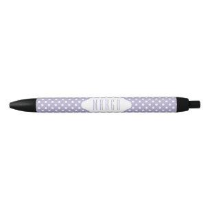 Stylo Noir Lavande cosmique/stylo pourpre de coutume de pois