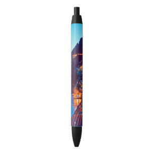 Stylo Noir ldp POSITANO Côte Amalfi - coucher de soleil pris