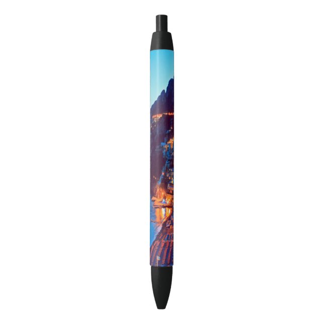 Stylo Noir ldp POSITANO Côte Amalfi - coucher de soleil pris  (devant Vertical)